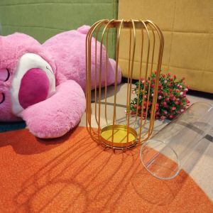 Bình hoa lồng decor lõi thủy tinh đẹp trang trí phòng khách sang trọng lọ hoa để bàn phong cách Vintage Trùm Sỉ Gia Thành