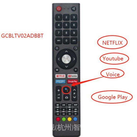 Replacement GCBLTV02ADBBT Voice Bluetooth Remote For CHIQ TV – L32H7N, U55H7N, L40K5