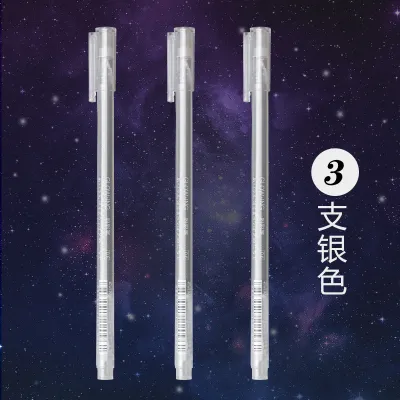 ปากกามาร์กเกอร์สีทองและขาวกันน้ำ 3 ด้าม หมึกเจล 0.7 มม. สำหรับงานศิลปะ วาดรูป สเก็ตช์ กระดาษดำ มังงะ และสแครปบุ๊ค