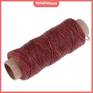WHPHous 50m Roll Leather Sewing Flat Waxed Thread Wax String Hand Stitching Craft 150D