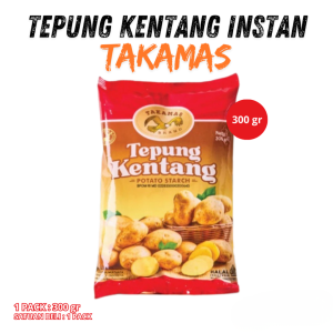 ( 1 PACK 300 gr ) TAKAMAS TEPUNG KENTANG / POTATO STARCH / 100% PATI KENTANG MURAH