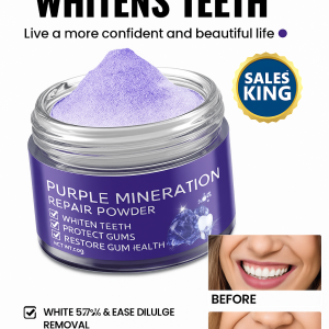 Purple Mild Cleaning Tooth Powder Mineral Protection Mineral Protection