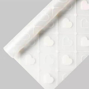 20LEMBAR Korean Wrapping Love Valentine - Cellophane Buket Bunga W025