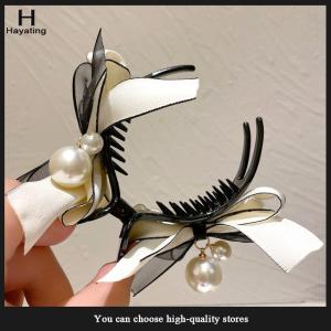 Hayating Elegant Bow Hair Claw Bowknot Grab Clip Hairpin For Women Ponytail Clips Girl Korean Hair Accessories Headwear