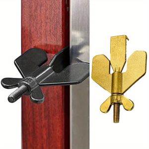 Anti-Theft Door Stopper - Portable Metal Security Lock with 2 Keys Anti-Theft Lock for Home & Travel Compact Design for Doorways Hotels Offices Door Locks for Home Hotel Security Office Access Control Modern Lock Sturdy Construction
