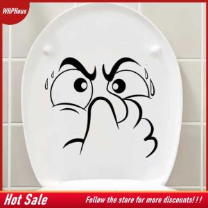 【COD】🔥🔥🔥 1pc Abstract Face Sticker With Nose Covering - Self-Adhesive Plastic Decorative Sticker Home Decor Holiday Decoration
