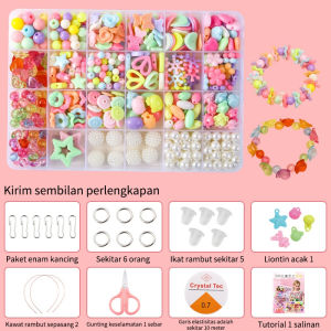CoolToy Mainan Anak Meronce Manik DIY Jewelry Kit Gelang Kalung Manik Anak Mainan Kerajinan Tangan Anak