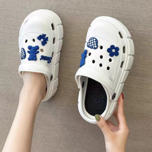 QXshop ส่งไวทันใช้ รองเท้าแตะพื้นหนาใส่สบาย รองเท้าหัวโตผู้หญิง🧡 เสริมความสูงไปอีก เหมาะกับทุกเทศกาล งานดีงานปังแบบนี้ของมันต้องมี✨