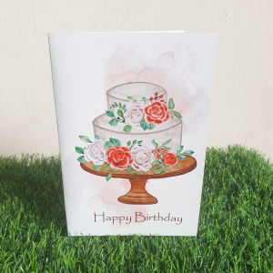 การ์ดอวยพรวันเกิด Happy Birthday ขนาด 4x6นิ้วพร้อมซอง