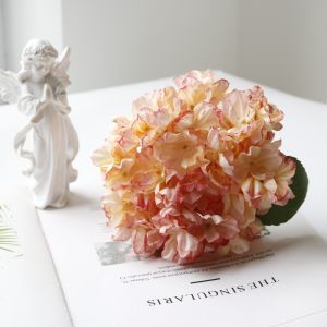 NEXASHOP 10 Colors Burnt Edge Hydrangea DIY Decor Silk Flower Fake Flower Exquisite Hydrangea Bouquet Home Ornament