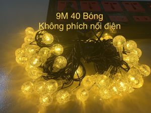 Dây Đèn Led Cắm Điện Chống Nước Bóng Đèn Tròn Cherry Ball Pha Lê Decor Trang Trí Phòng Ngủ Noel Lễ Tết