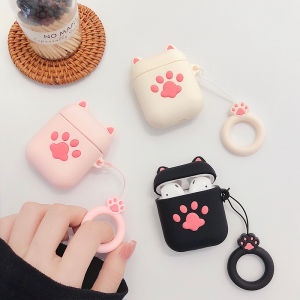 Cat Claw Pet Silicone Soft Airpods Case For AirPods 1 2 3 Pro inPods i7 i12 Pro Wireless Bluetooth Headphones Accessories Casing With Ring For Air Pods Earphone Headset Protective Cover Shockproof Shell