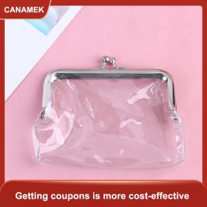 【CANAMEK】 Túi kẹp miệng sắt đơn giản trong suốt Ins Túi đựng đồ nhỏ ví đựng tiền xu