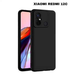 Casing SOFTCASE PRO CAMERA For Xiaomi REDMI 12c (Black Matte)