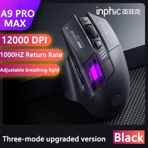 Inphic A9 Explorer V2 Wireless Gaming Mouse 500mA Battery Level Display Ergonomics Bluetooth Office Mouse For PC Laptop2026
