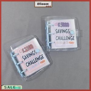 Follow Get New[Bloom Z] £ บันทึกความท้าทายสมุดประหยัดเงิน1000สมุดโน้ตแบบพกพาขนาดเล็กช่วยประหยัดเงินสมุดโน้ตทรงหลวม