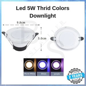 Led Pin Light Dimming 3 Color Downlight For Ceiling Purple Blue Warm White ​Light Down Light Lamp
