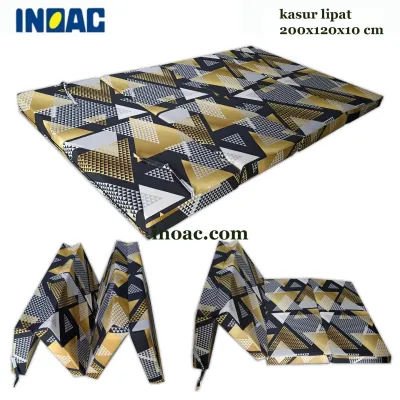 Kasur lipat inoac 200x120x10 cm garansi 5 thn bisa 2 orng furniture matras busa