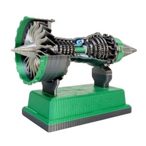 Interactive Turbofan Engine Model Educational Toy for Teens with 3D Printing Technology Desktop Display STEM Enthusiasts