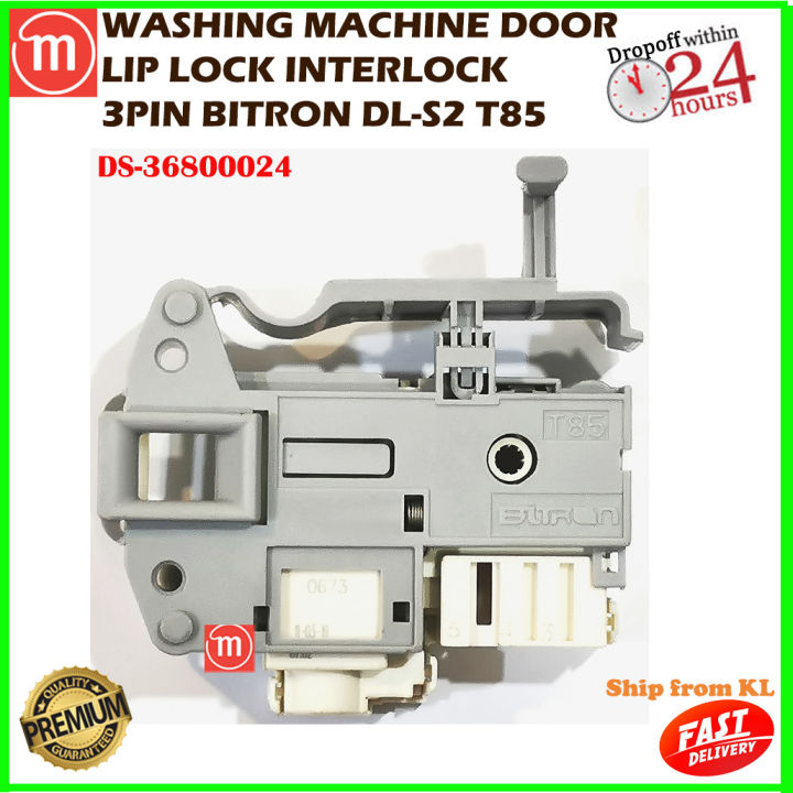 Washing Machine Door Lip Lock Relay 3 PIN BITRON DL-S2 T85 | Lazada