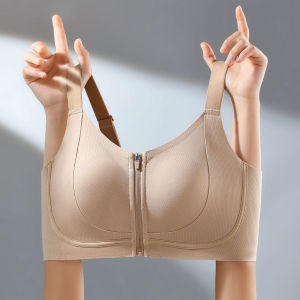 Front Zip Sports Bra Support Anti-Sagging Minimizer Bra Wireless Soft Cup Running Shockproof Yoga Gym​​ Women Underwear運動內衣