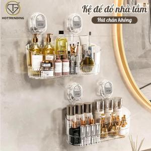 Giá Để Đồ Nhà Tắm Nhà Bếp Hút Chân Không Tiện Ích Không Cần Khoan Tường Di Đời Dễ Dàng