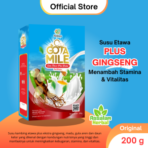 GOTAMILE Susu Kambing Etawa Ekstrak Gingseng Gula Aren Madu Daun Kelor Menigkatkan Stamina Pria BPOM