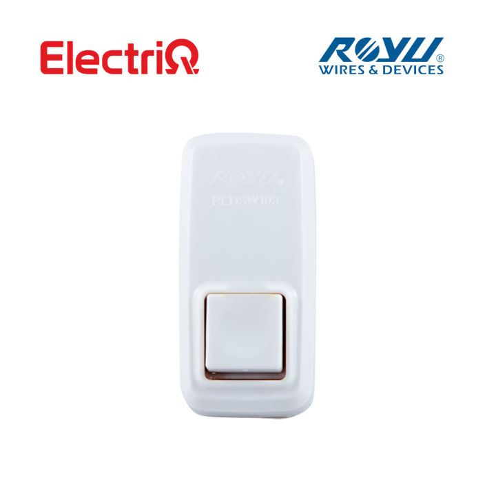 Electriq l Royu Surface Mounted Doorbell Push Button Switch REDSW103