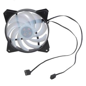 Enhanceds Airflows 120mm Double Apertures Computer Fan With Silents Operations And Shock Absorbing Rubber Corners