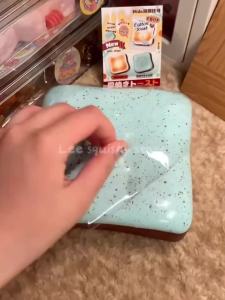 Tender Toast Squishy Mint Chocolate Toast Fidget Toy Soft Bread Squeeze Toy ASMR Anti Stress Toys For Children Gift2026