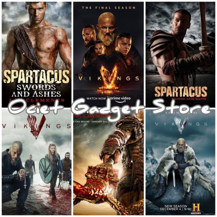 Flashdisk 64gb Film Serial Kolosal Spartacus Vikings Bonus Otg