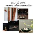 Nhang trầm hương không tăm thương hiệu Trầm Tín - 100% thiên nhiên, không chứa hóa chất, mùi hương dịu ngọt, nhẹ nhàng. 