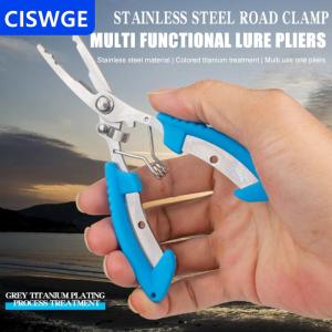 [COD] CISWGE Curved Mouthed Fishing Pliers Stainless Steel Powerful Horse Fish Line Scissors Multifunctional Road Pliers