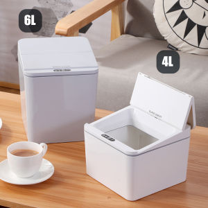 [Local Seller]4L / 6L Smart Sensor Desktop / Storage Box / Dust Bin / Tissue Cotton Wool / Waste Rubbish 智能电动桌面车载垃圾桶收纳盒