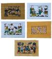 Tranh đám cưới chuột (26x37cm) - Tranh dân gian Đông Hồ- di sản văn hóa dân tộc Việt Nam - Tranh Đông Hồ chính gốc Bắc Ninh để chơi tết hoặc làm quà biếu ý nghĩa - Dong Ho folk paintings - Viet Nam national cultural heritage. 