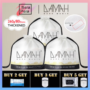 Sola_Pola KOREA DAMAH Nano Cotton Disposable Facial Cotton 洗脸巾 Towel Tissue Roll Face Temove Towel 80pcs towel Makeup Disposable Wet Dry Dual-Use Wipes Eco Friendly Facial Cleansing Roll Paper Tissue Make up Rs