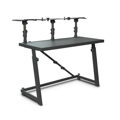 GRAVITY | GFDJT01 | DJ Desk with Adjustable Loudspeaker and Laptop Trays|