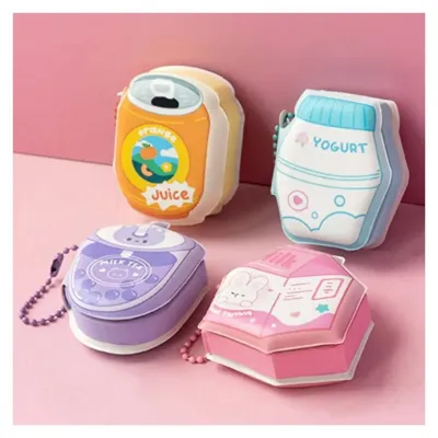 【Lete hot】 1pc Cartoon Mini Planner Notebook Cute Kawaii Key Chain Sticky Note Portable Diary Notepad