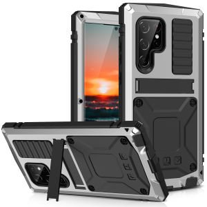 Applicable to Cross-Border Hot-Selling Samsung S23Ultra Full Coverage Matte Phone Case S24 Sleeve s25 Metal Shockproof Case