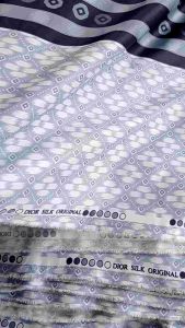 Kain Dior Silk Original Motif Maxmara Premium Harga Setengah Meter