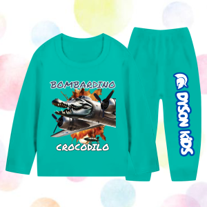 Baju Kaos Set Tidur Anak Laki Laki Piyama Karakter Anomali Tung Tung Sahur Keren Celana Panjang