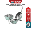 Bộ nồi chảo Inox 304 Sunhouse SHG608. 