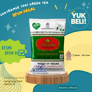 Chatramue Thai Green Tea Mix 200gr Original Halal Autentik