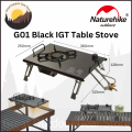 Naturehike Outdoor Black G01 Desktop IGT Table Combination Stove Gas Furnace Camping Equipment Nature Hike. 