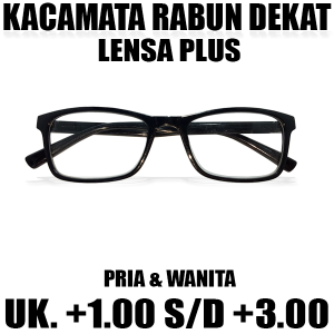 Baru!! Kacamata Baca Plus (+) Ukuran Lensa +1.00 sampai +3.00 bisa di pakai untuk pria dan wanita