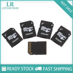 LF Wholesale✨Flash Sale ✨ อะแดปเตอร์แปลงการ์ดหน่วยความจำ Micro SD Trans Flash TF ไปยัง SD SD SD SD HC 5ชิ้นสีดำ