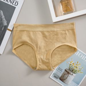 3PCS CD Wanita Celana Dalam Polos Celana Dalam Katun CD Pinggang Tengah Undies Wanita 156