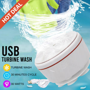 30W USB Mini Portable Turbine Washer Washing Machine for Underwear Sock Baby Clothes / Mesin Basuh Mini
