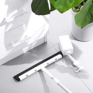 Rotatable Magic Mop Floor Squeegee Ground Scraping t Bathroom Toilet Wiper Floor Cleaning Broom