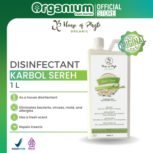 Karbol Sereh Disinfektan PHYTO ORGANIC Cairan Pembersih Lantai Anti Bakteri Jamur dan Virus - 1L